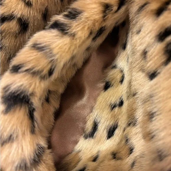 New Noriko Leopard Faux fur Jacket Medium - Picture 4 of 9